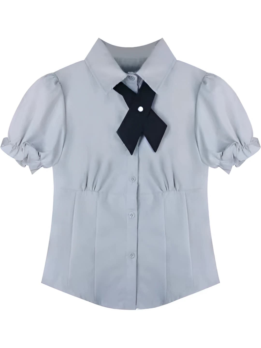 Blue top + tie