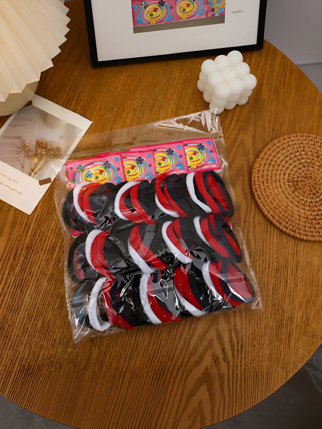 Ym 5 cm 72 pcs Black-white-red