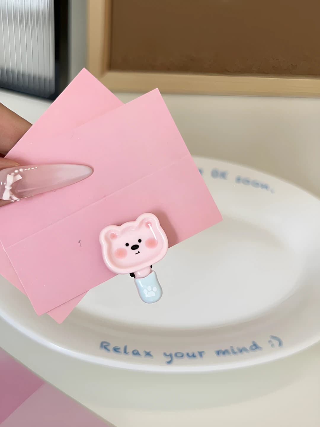 4# Pink bear ~3cm