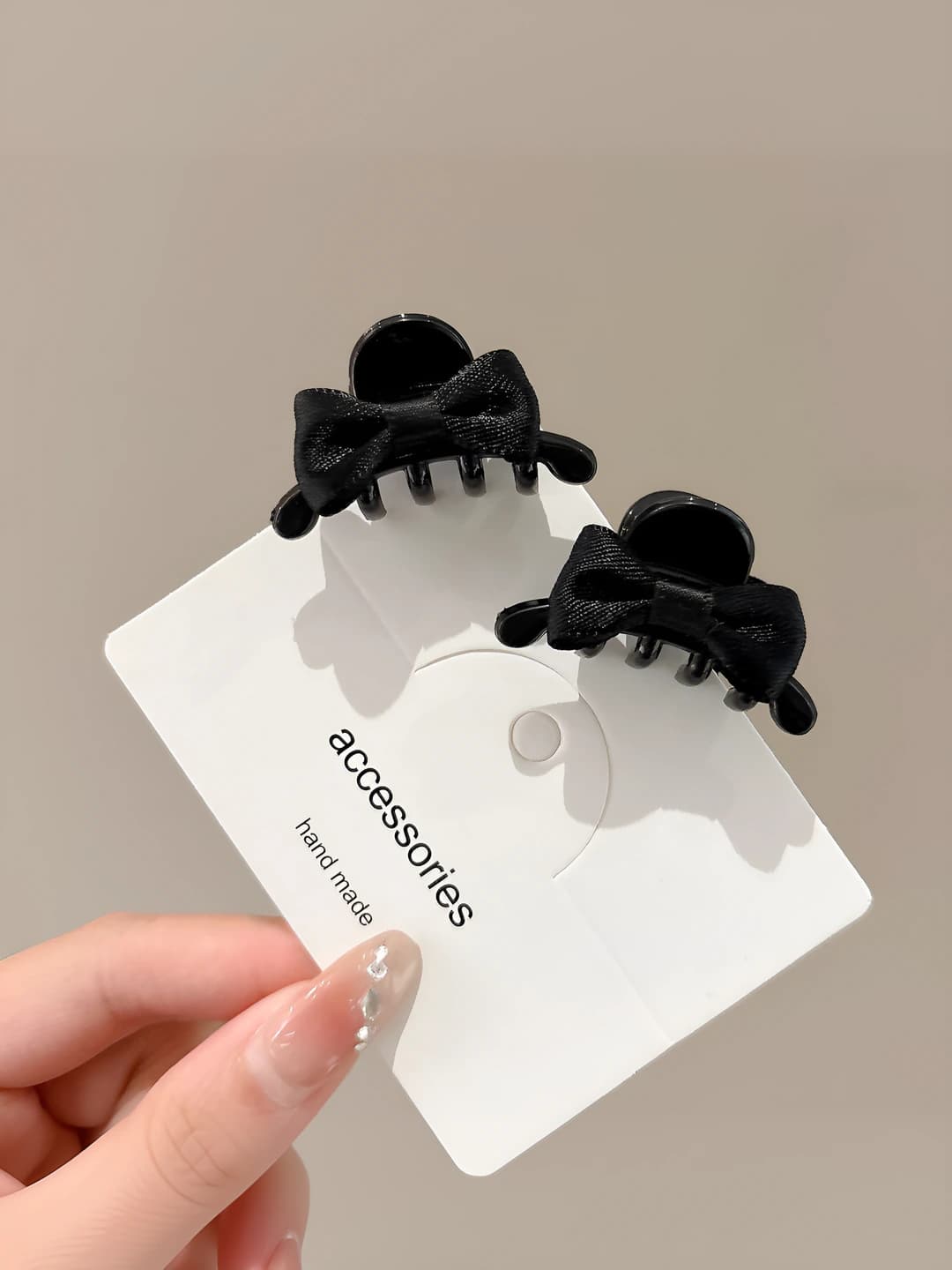 1# bow clip 2 pcs, 4 cm