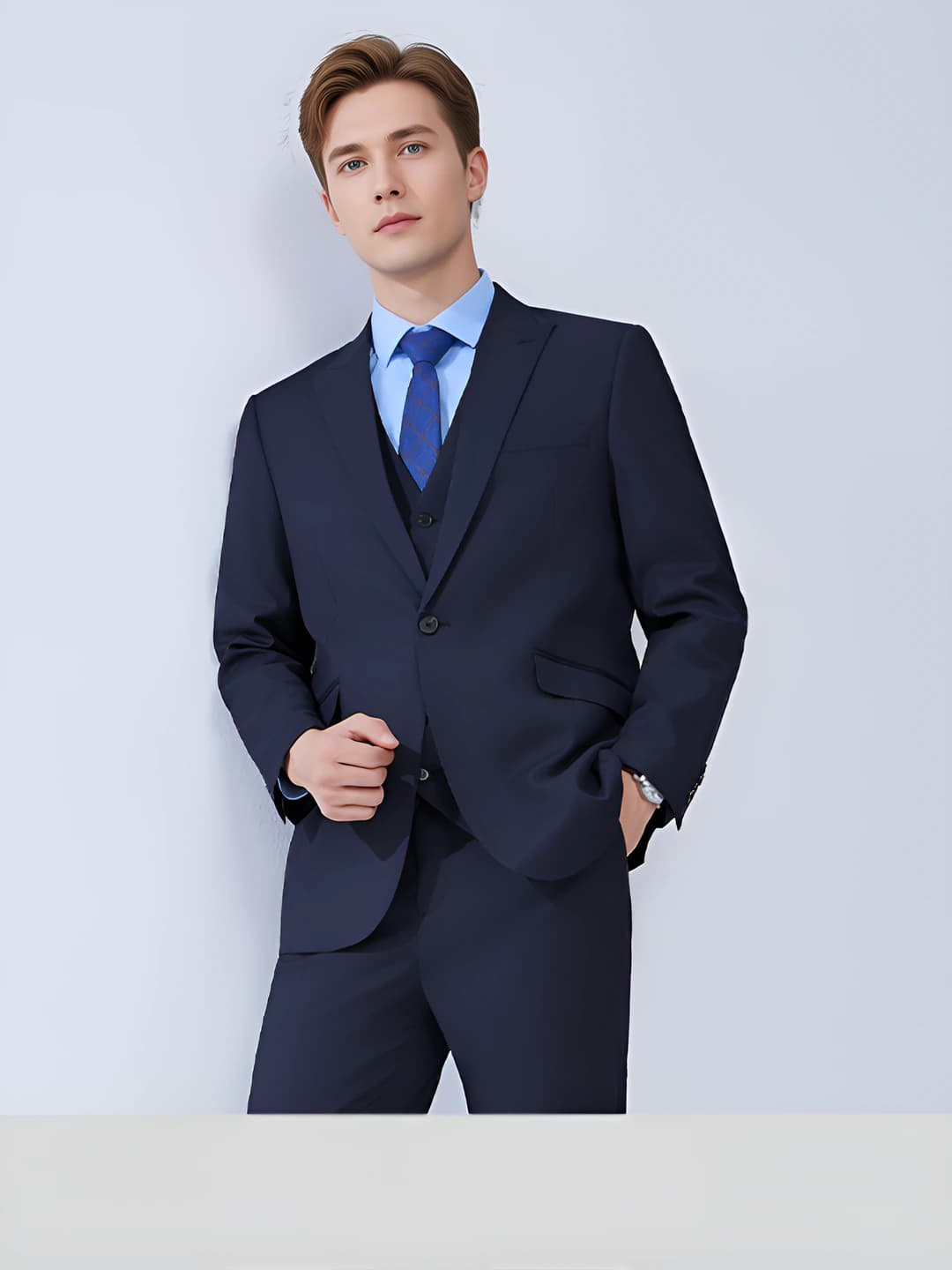 Navy men's suit