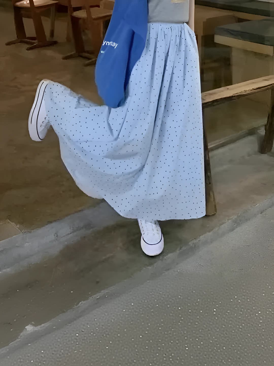 Blue, with lining