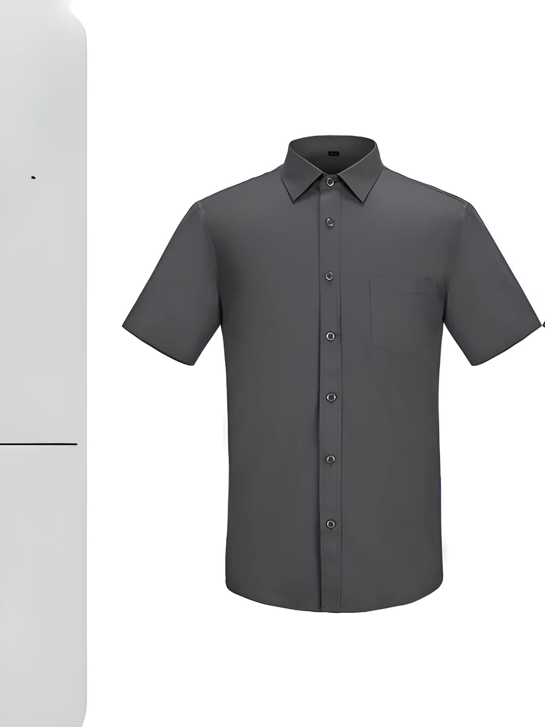 Men - Dark Grey Short Sleeve Shirt