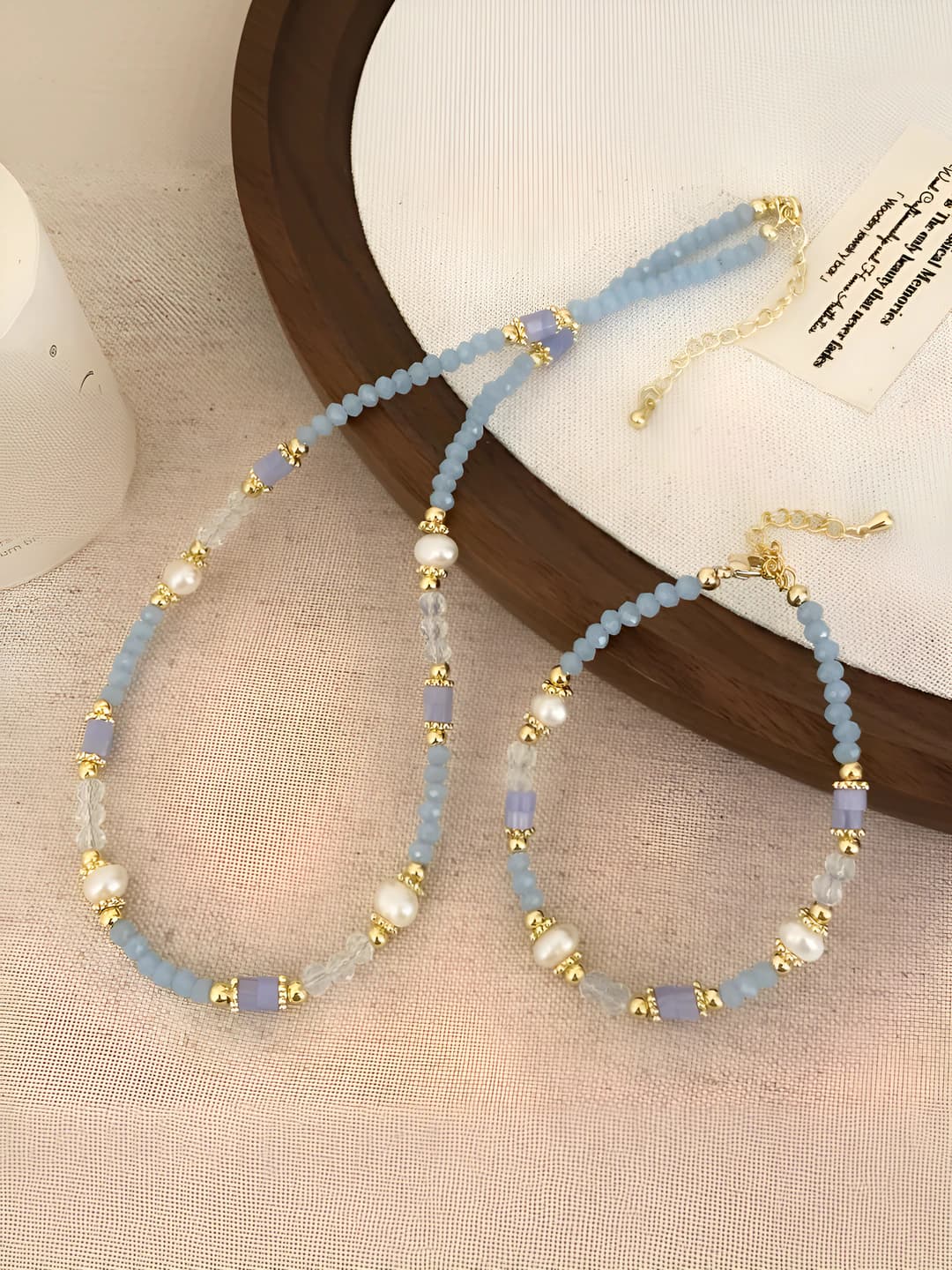 Ayollar uchun tabiiy shirin suvli perl va kristal chiplardan yasalgan, tulpan va gullar naqshli, romblimon dizaynli, elektroplating qilingan, shirin va xushbo'y uslubdagi qo'l zingilki