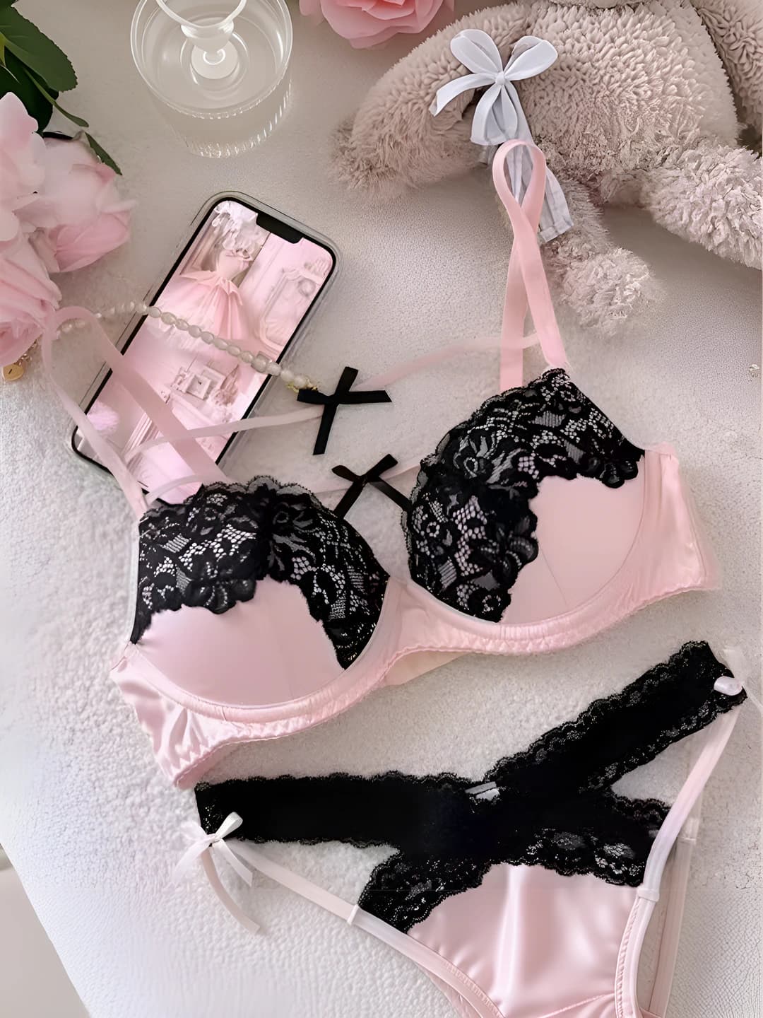 Pink black