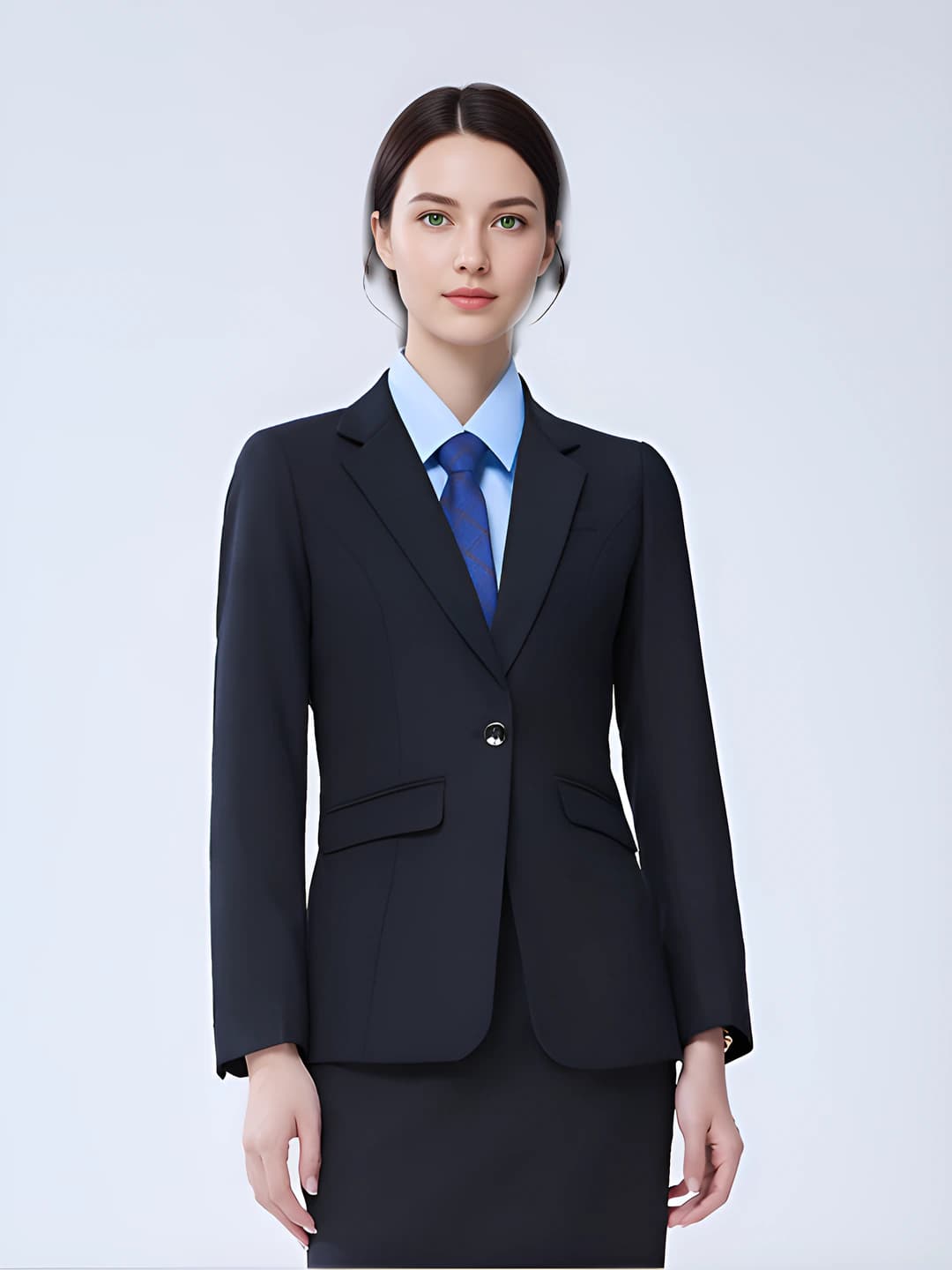 Women's navy suit