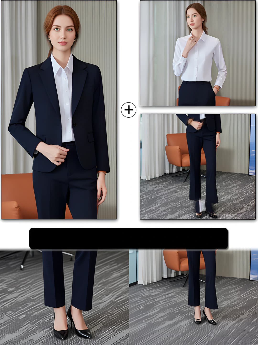 Blue suit + pants + shirt