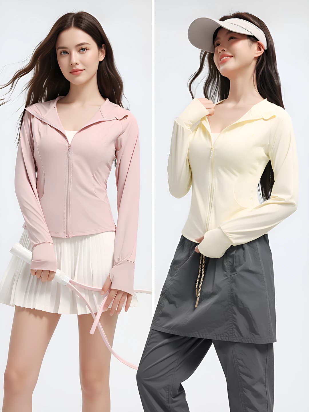 Sakura pink + Goose yellow, 2 pcs
