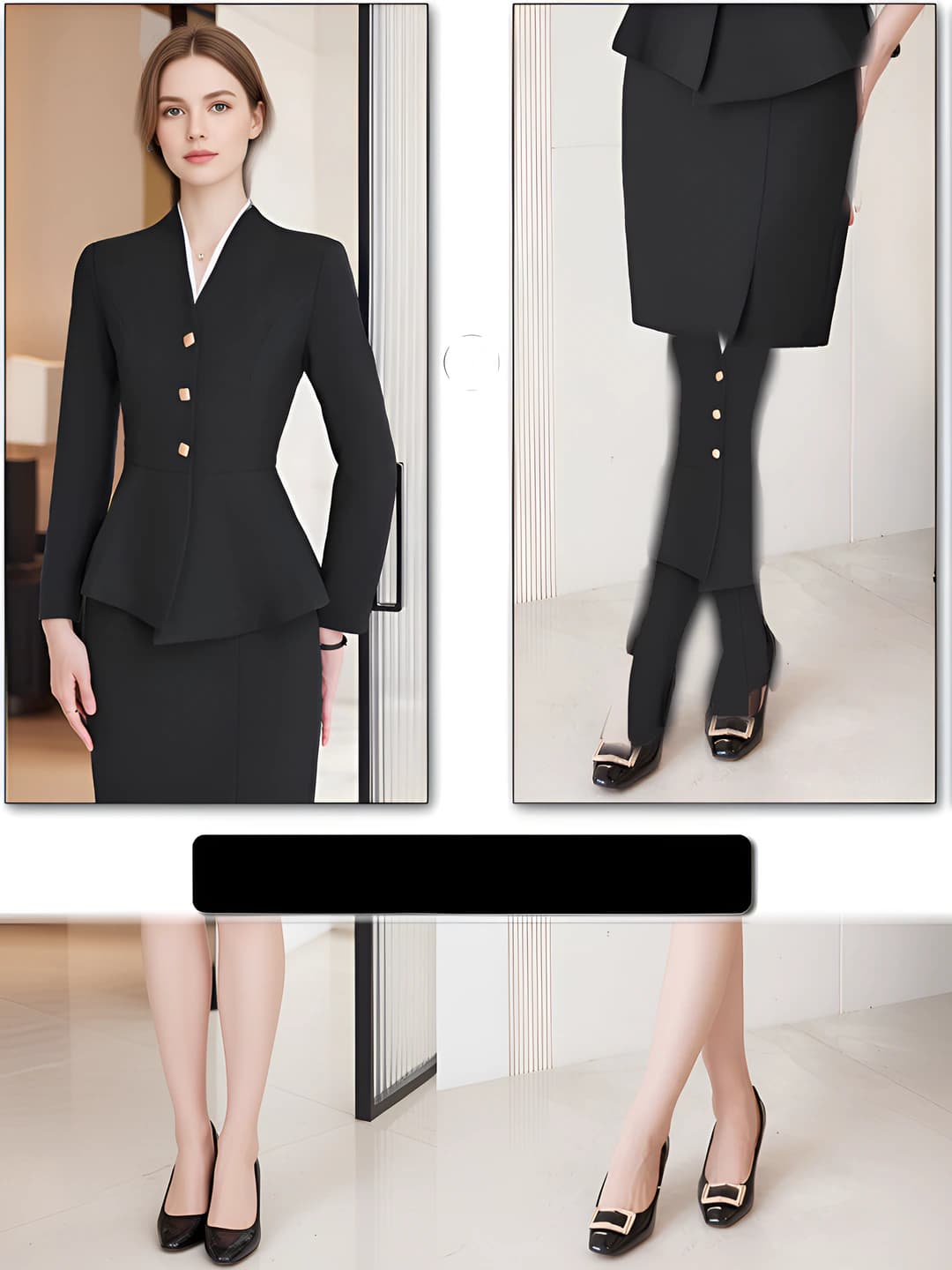 Black (Suit + Skirt)