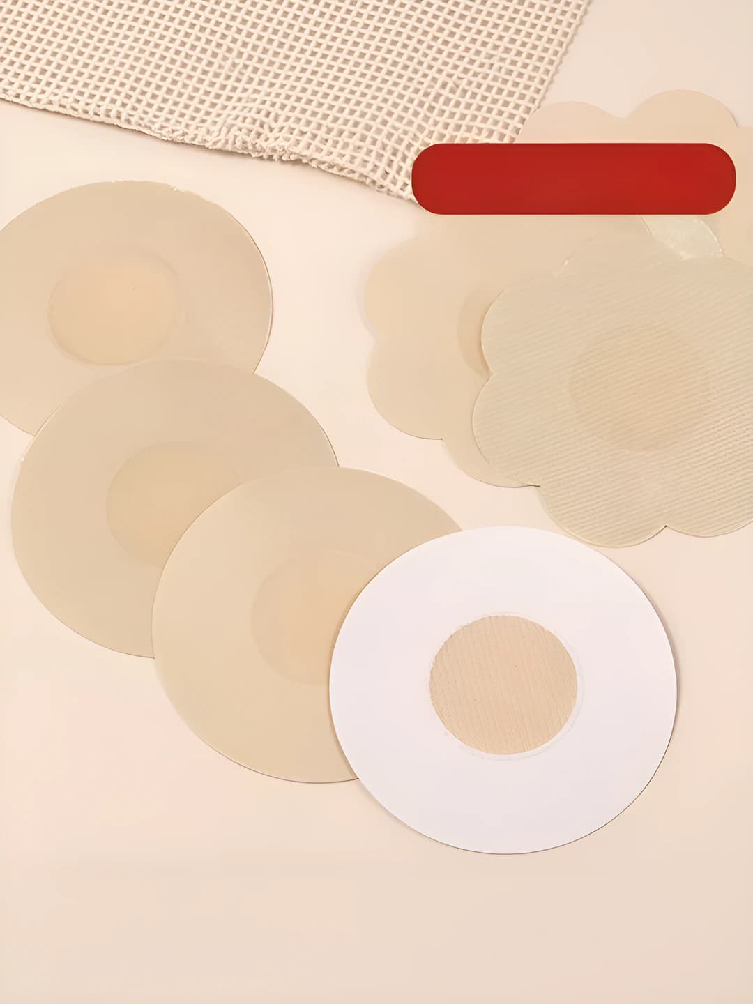 Women's breathable, seamless and ultra-thin chest tape with lace