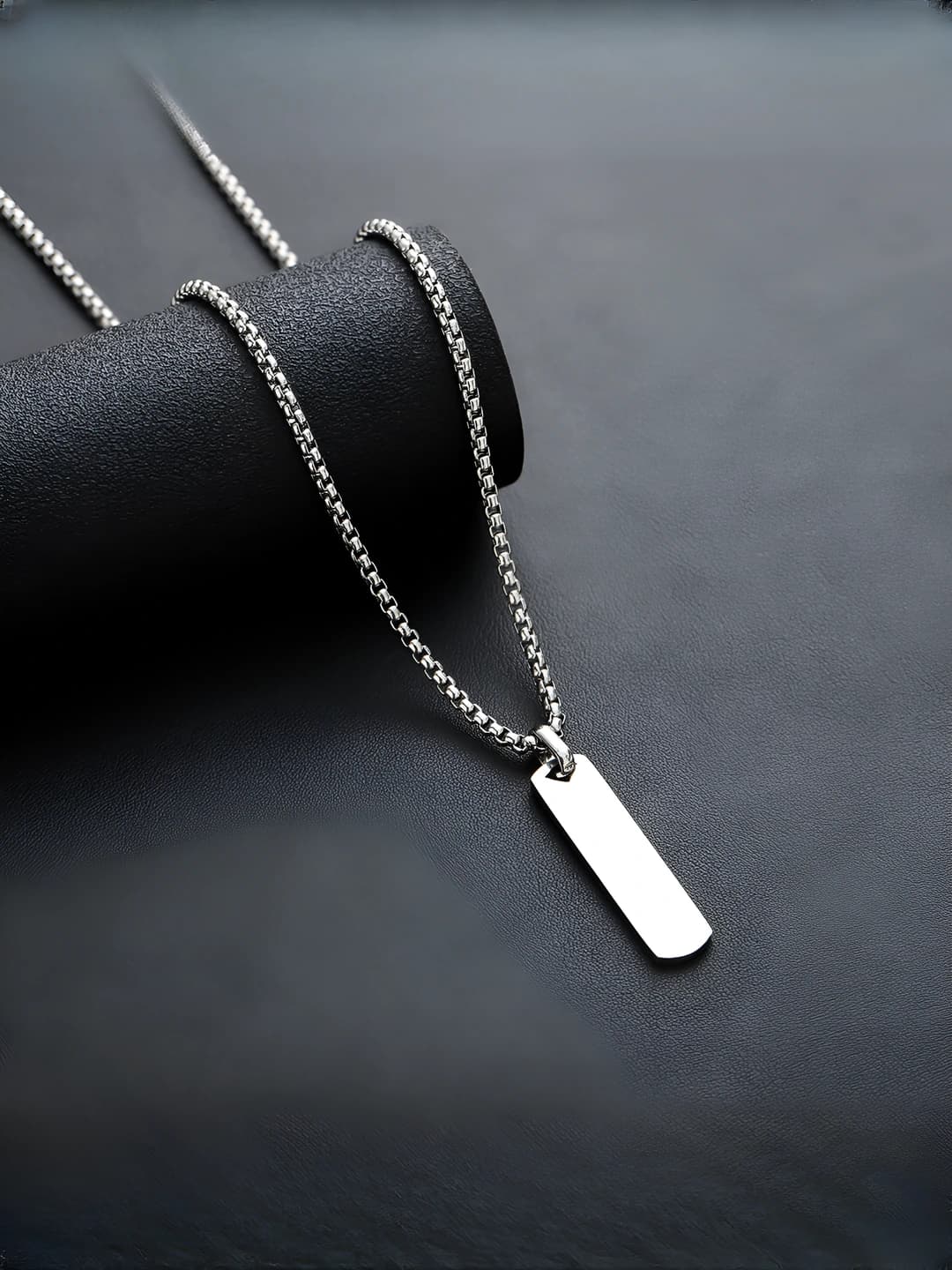 Men's and women's geometric titanium steel pendant, retro style, design element