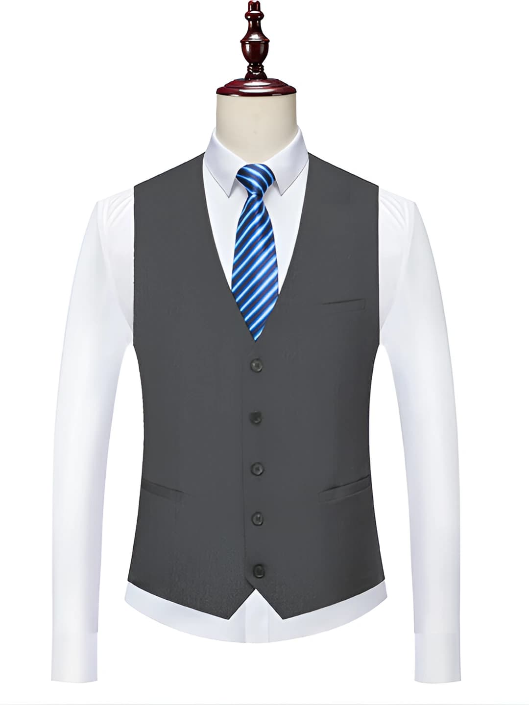 Medium gray men's vest