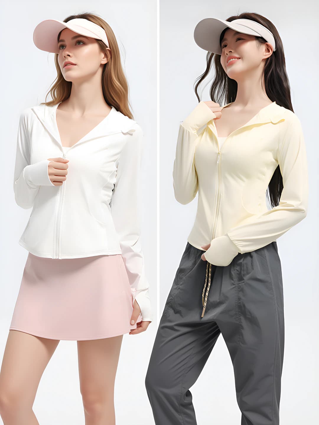Milk white + Goose yellow, 2 pcs