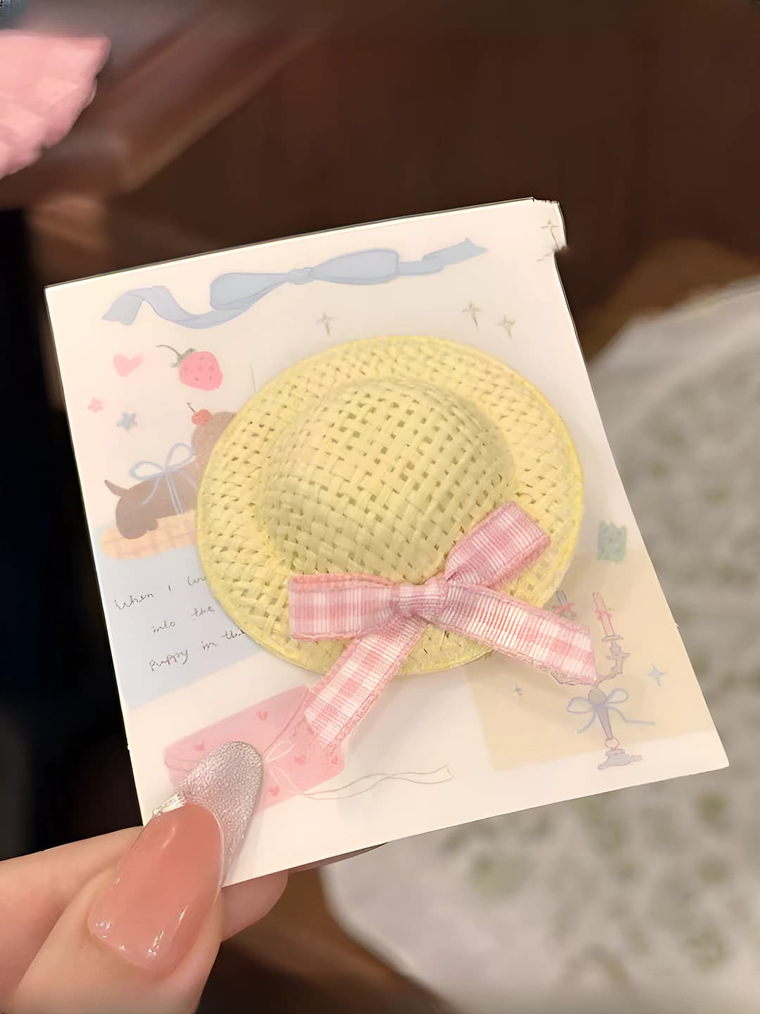 1# Yellow hat clip 5 cm