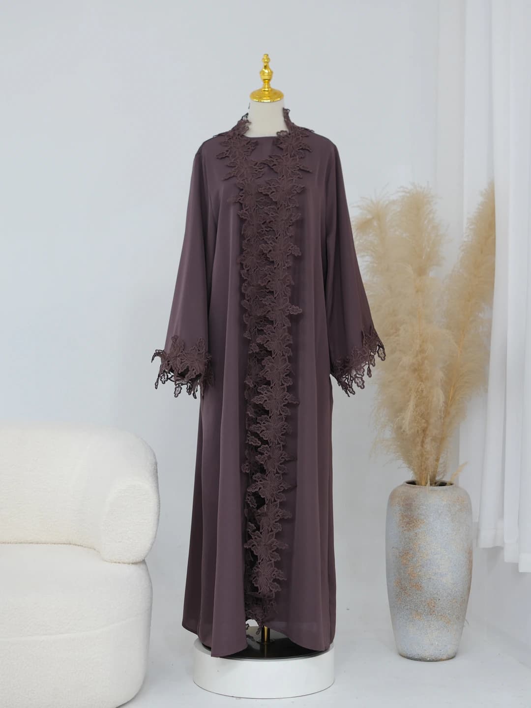 Purple cardigan + inner top