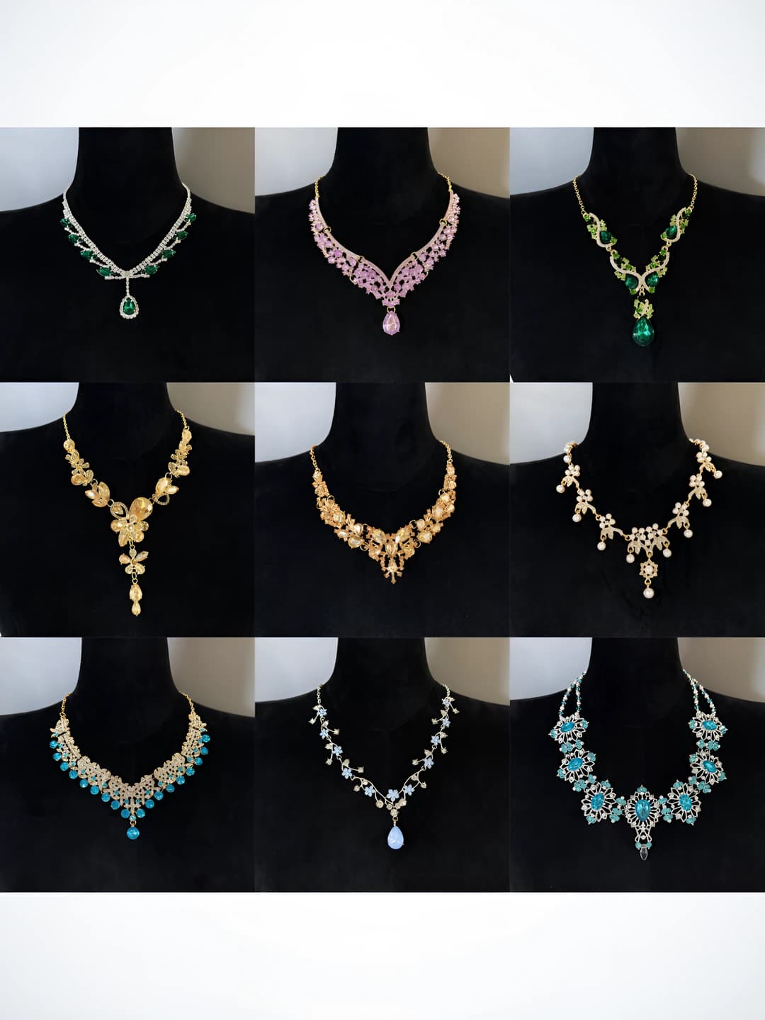 Women's geometric design necklace with electroplating, for casual and formal occasions, luxury style