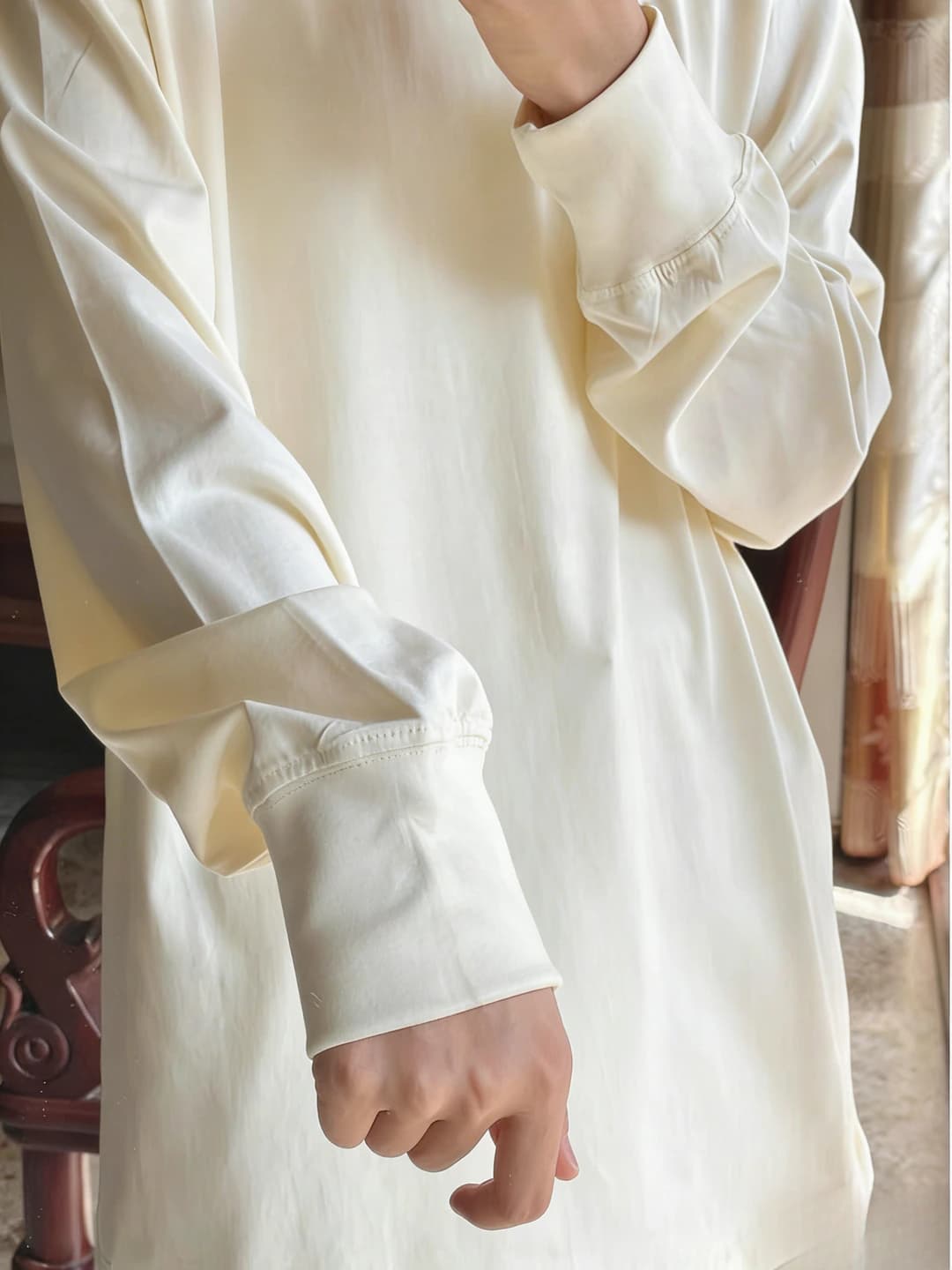 Almond [Heavy-duty Ribbed Cuff]