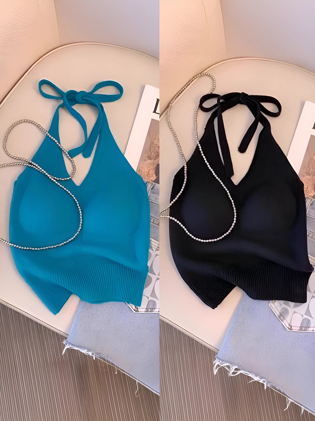 Light blue+Black (2 pcs)