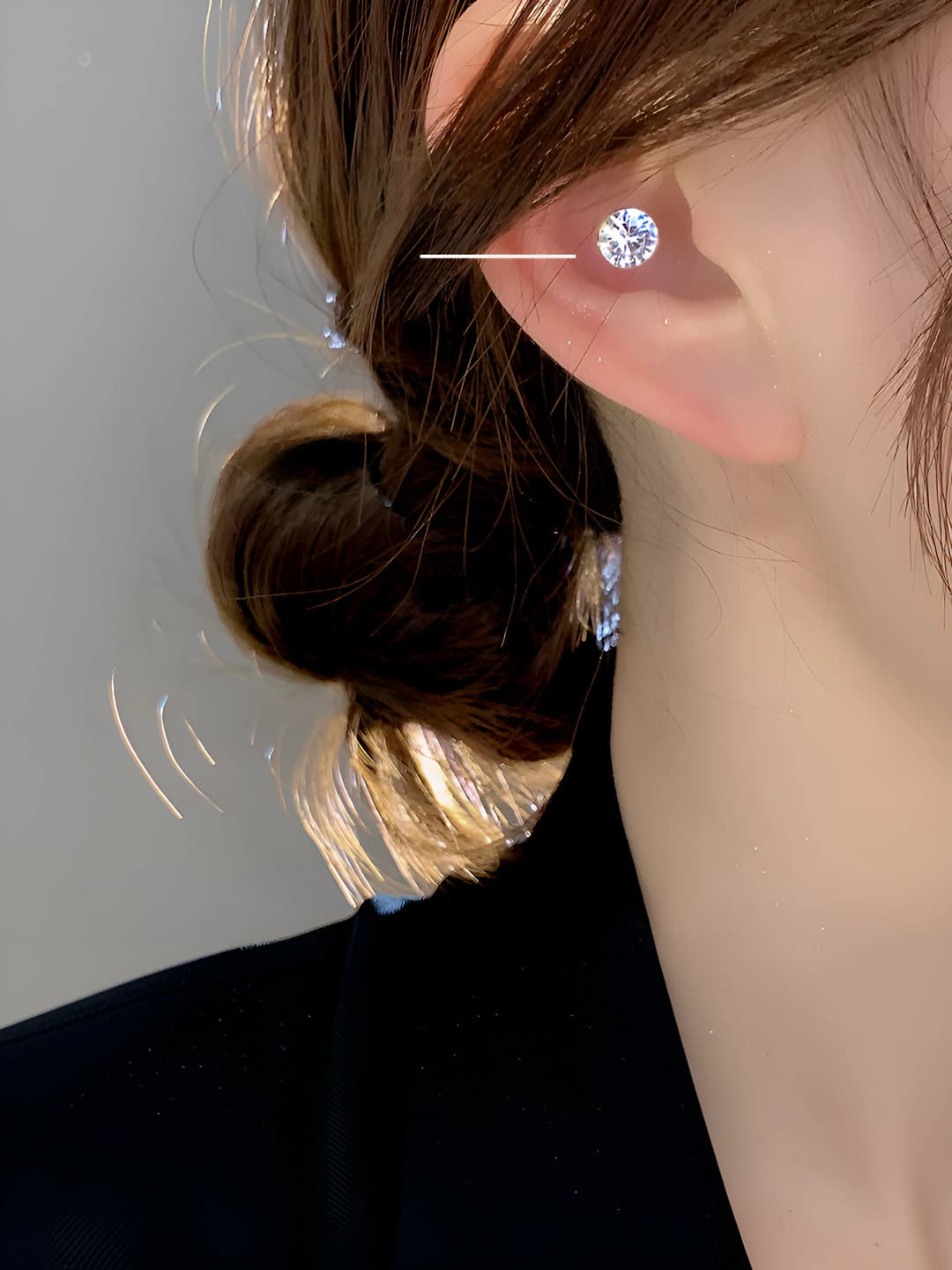 48161# Zircon magnetic stud-5mm (single)
