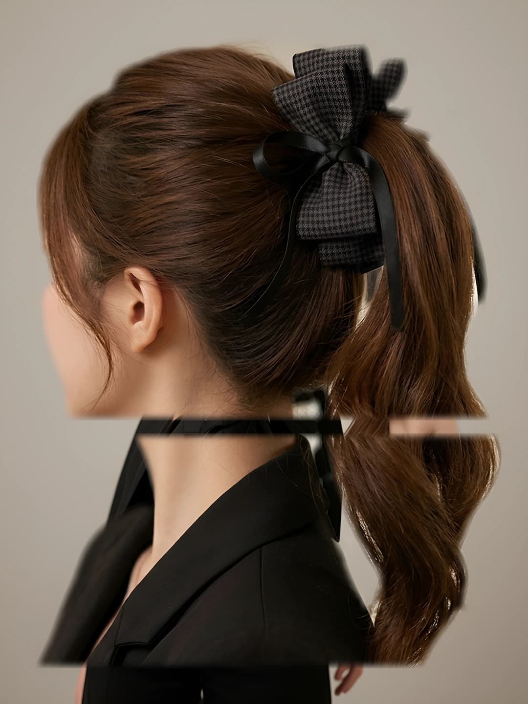1# Black plaid, 13 cm