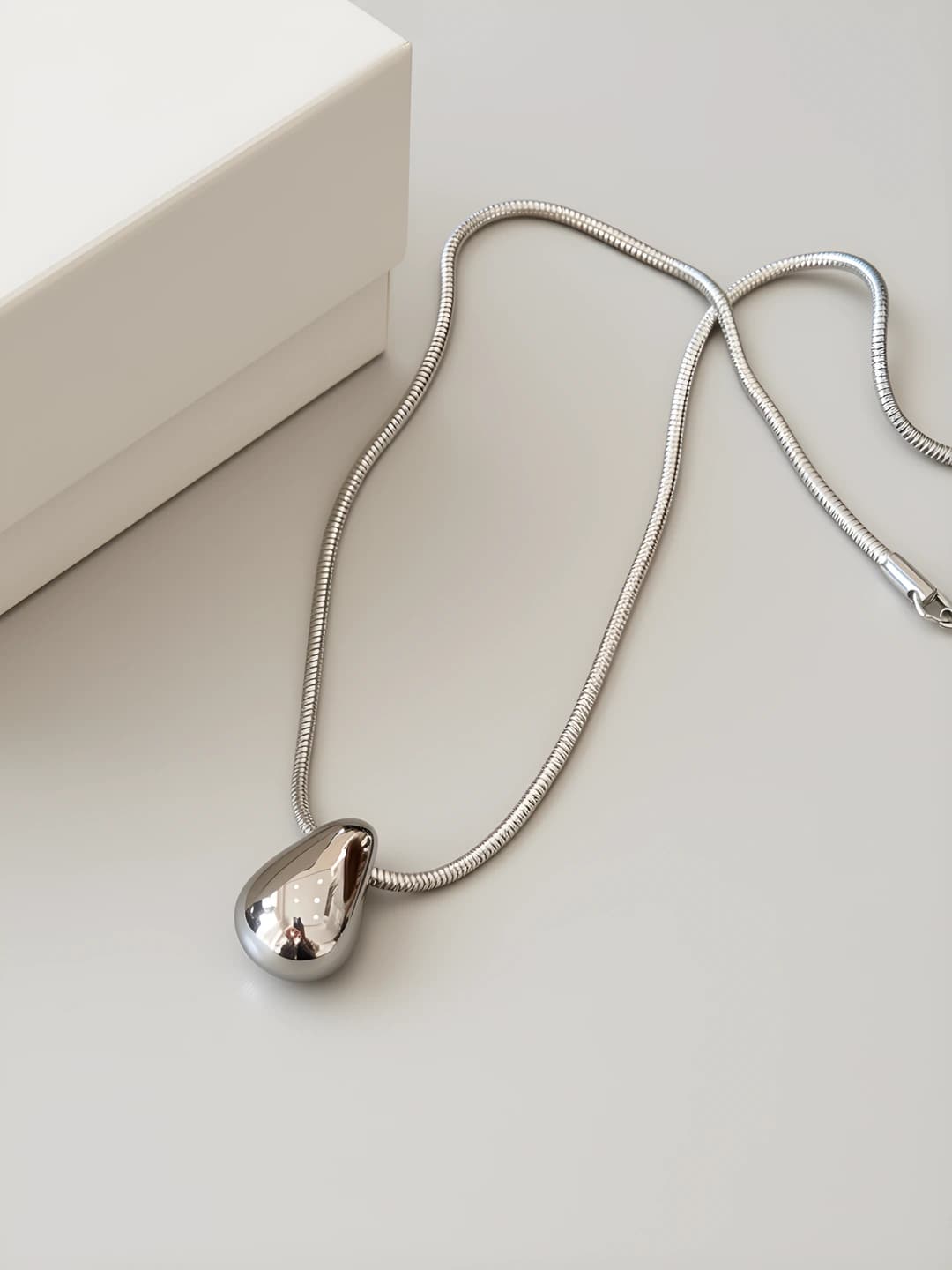 Water drop snake bone chain short [50CM]