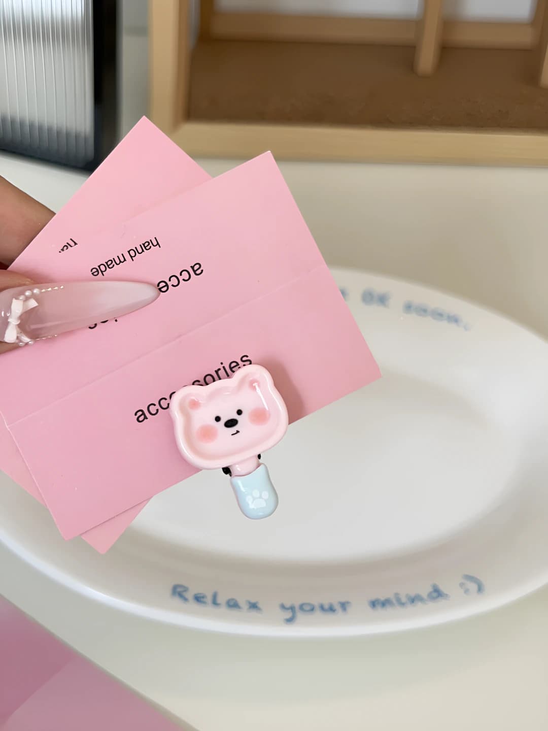 4# Pink bear ~3cm
