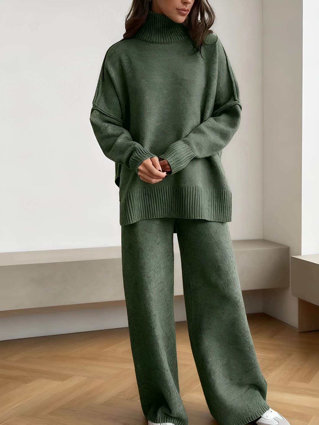 Teal olive green