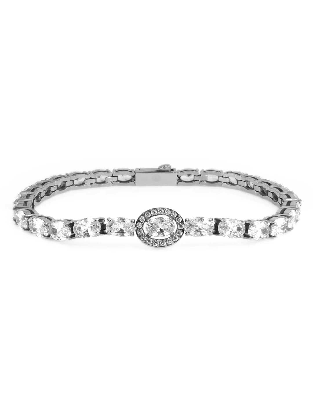 B0096S Oval tennis bracelet