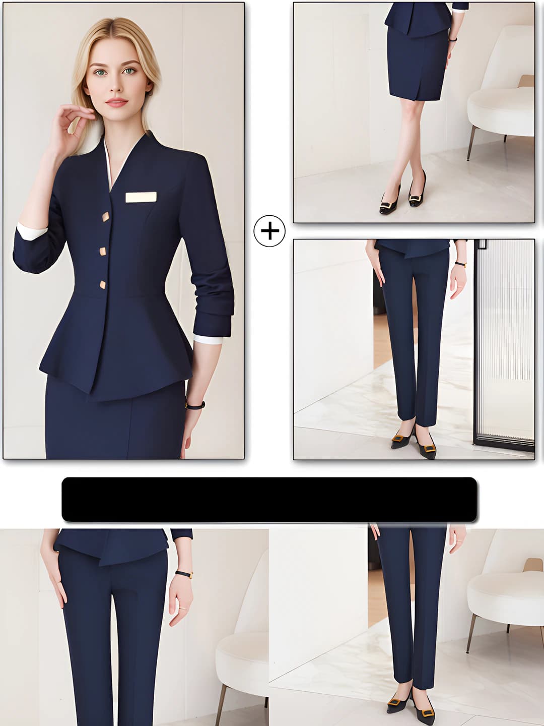 Dark Blue (Suit + Pants + Skirt)
