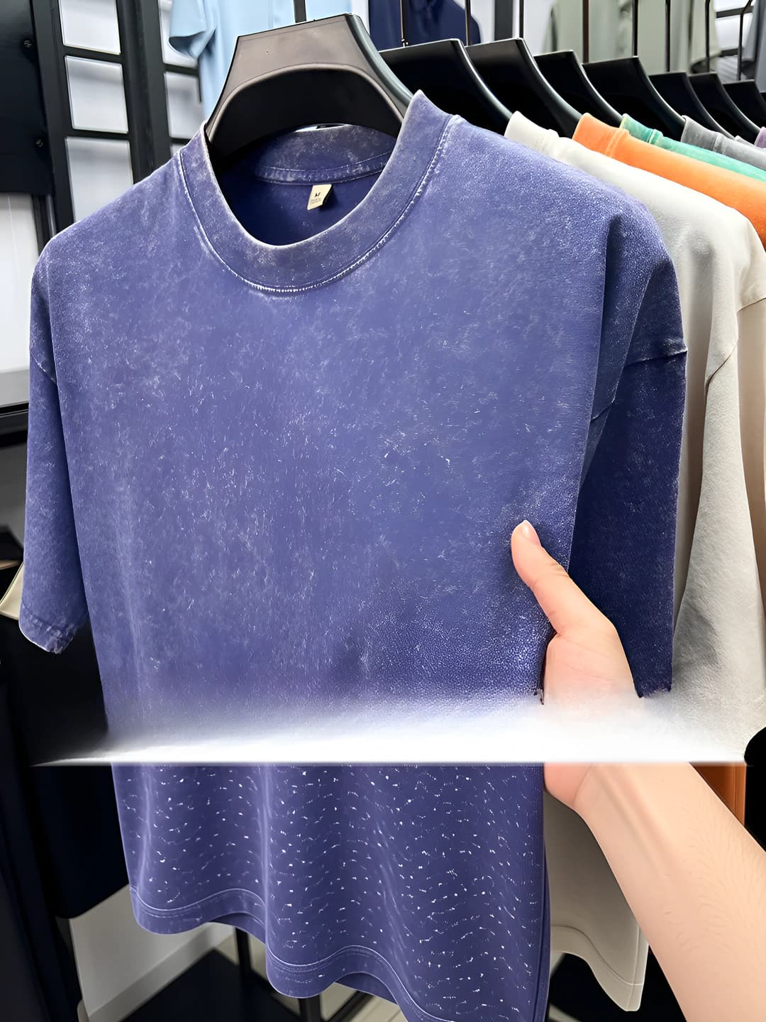 Washed Klein blue