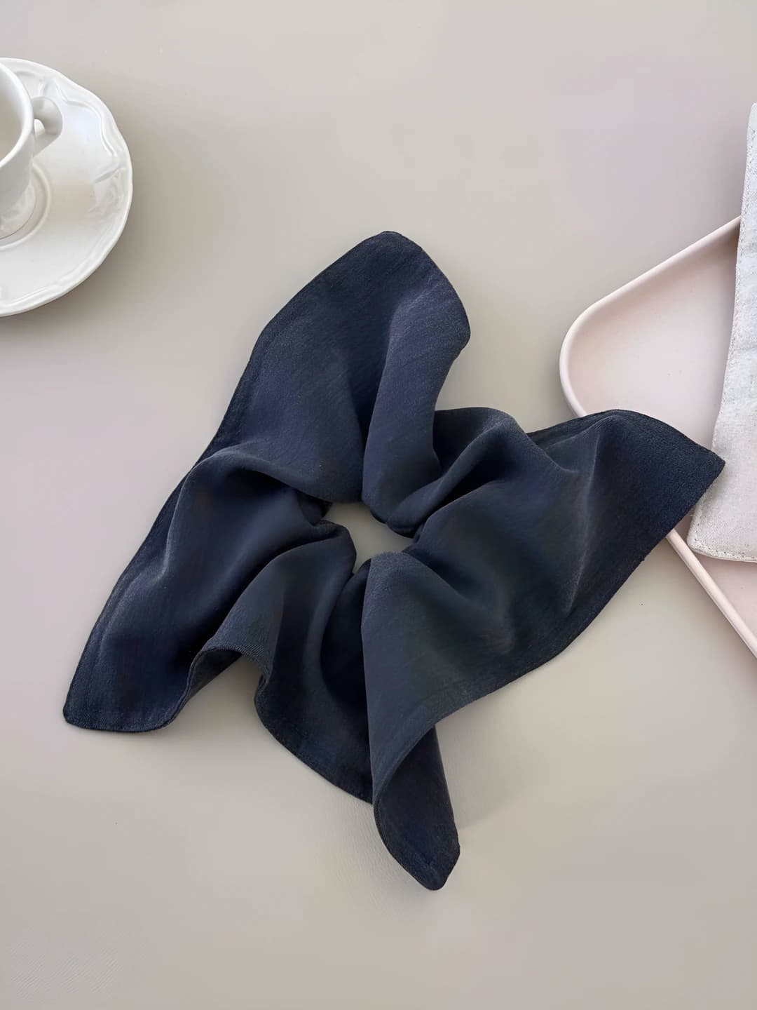Grey square scarf