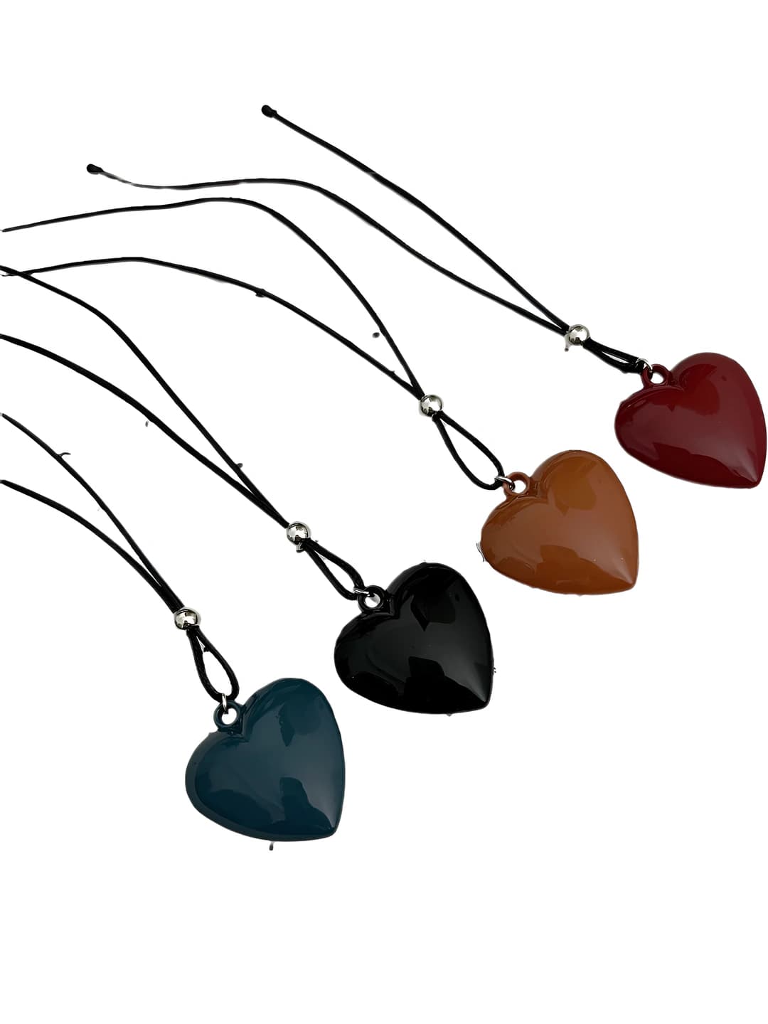 Women's heart pendant chain, adjustable necklace, sweater chain, light luxury style