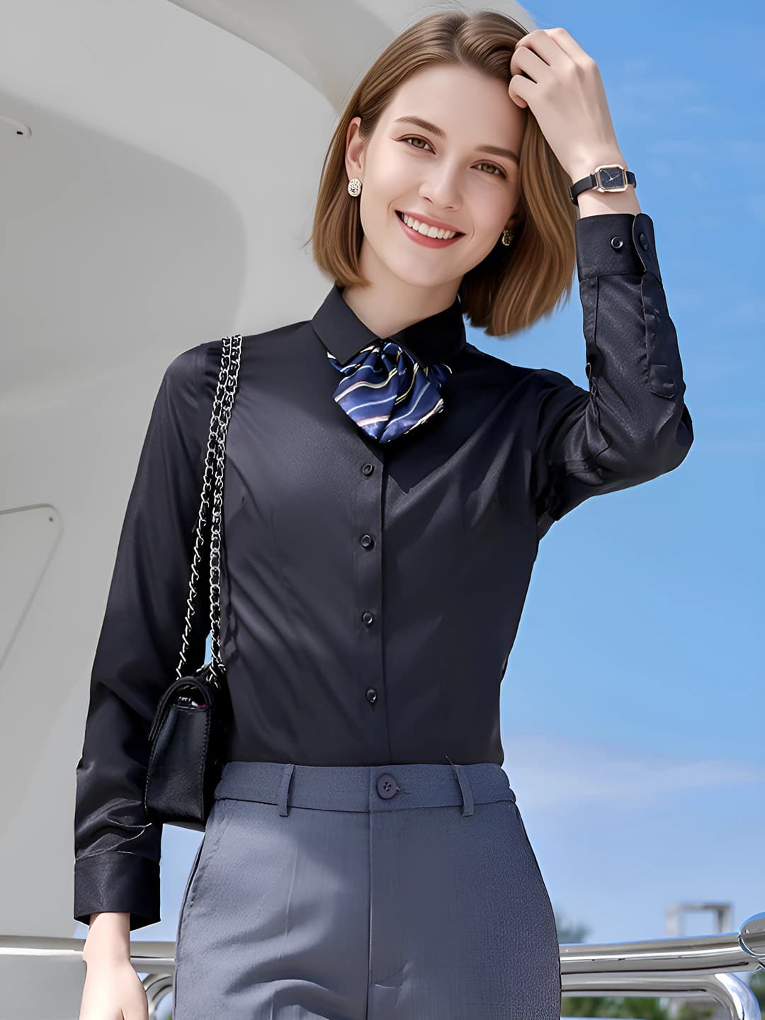 Long sleeve black shirt