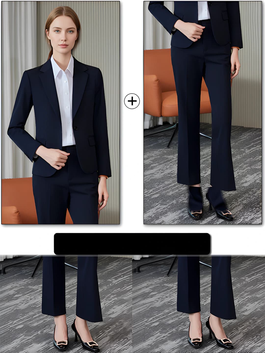 Blue blazer + pants