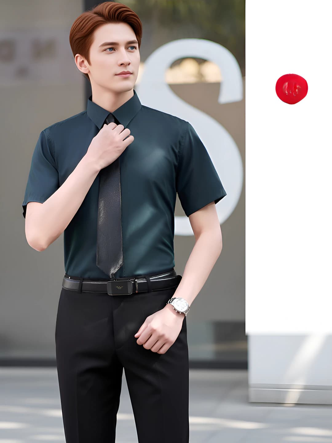 Emerald green shirt