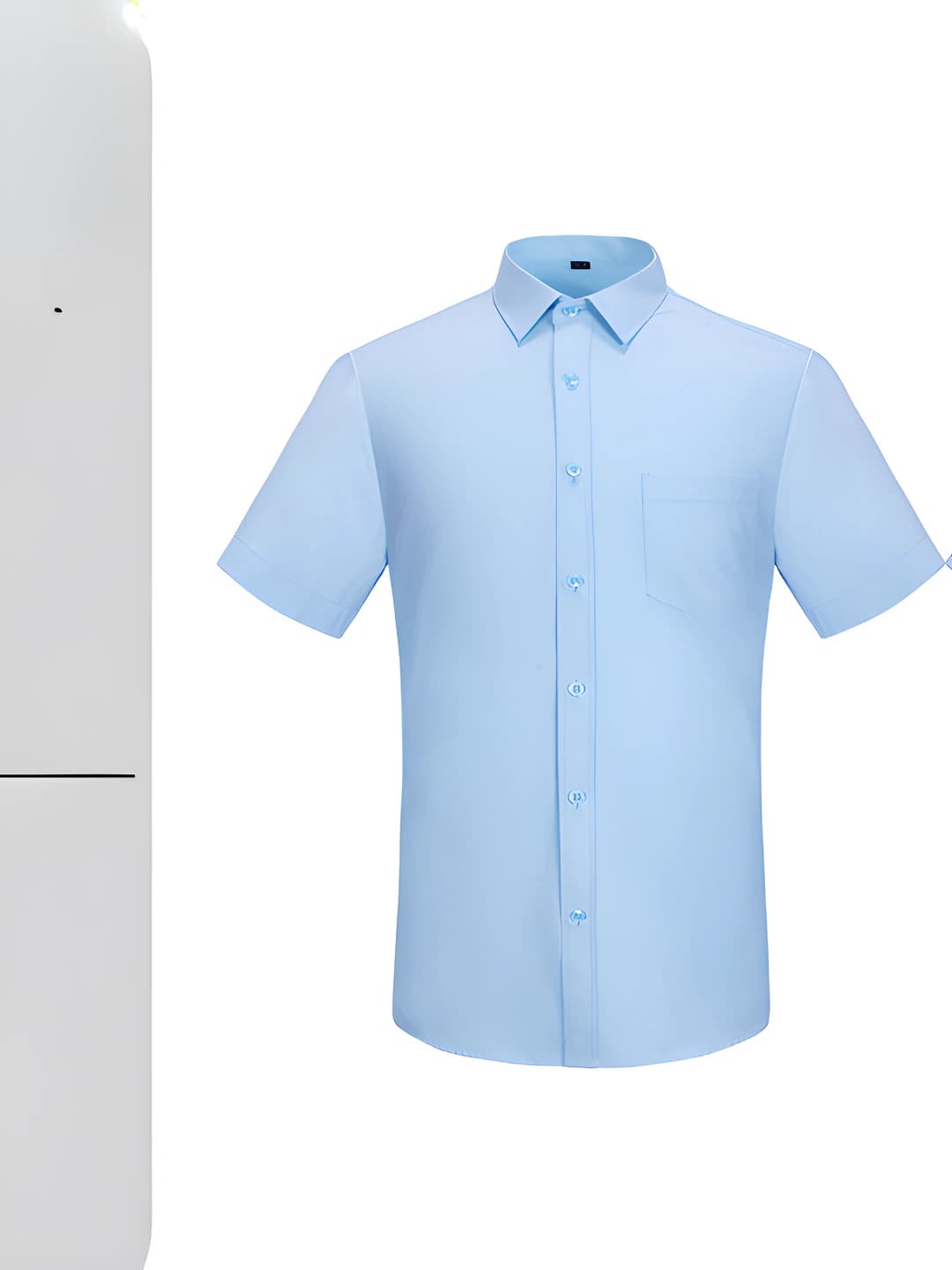 Women's Medium Blue Short-Sleeve Shirt