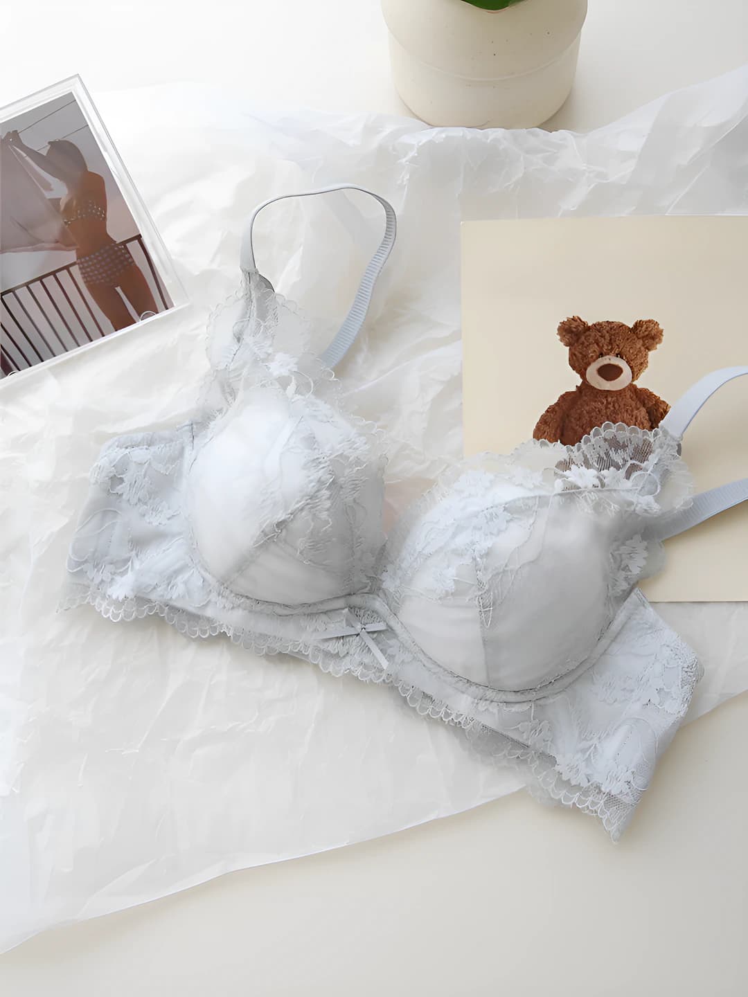 Grey-blue, underwear