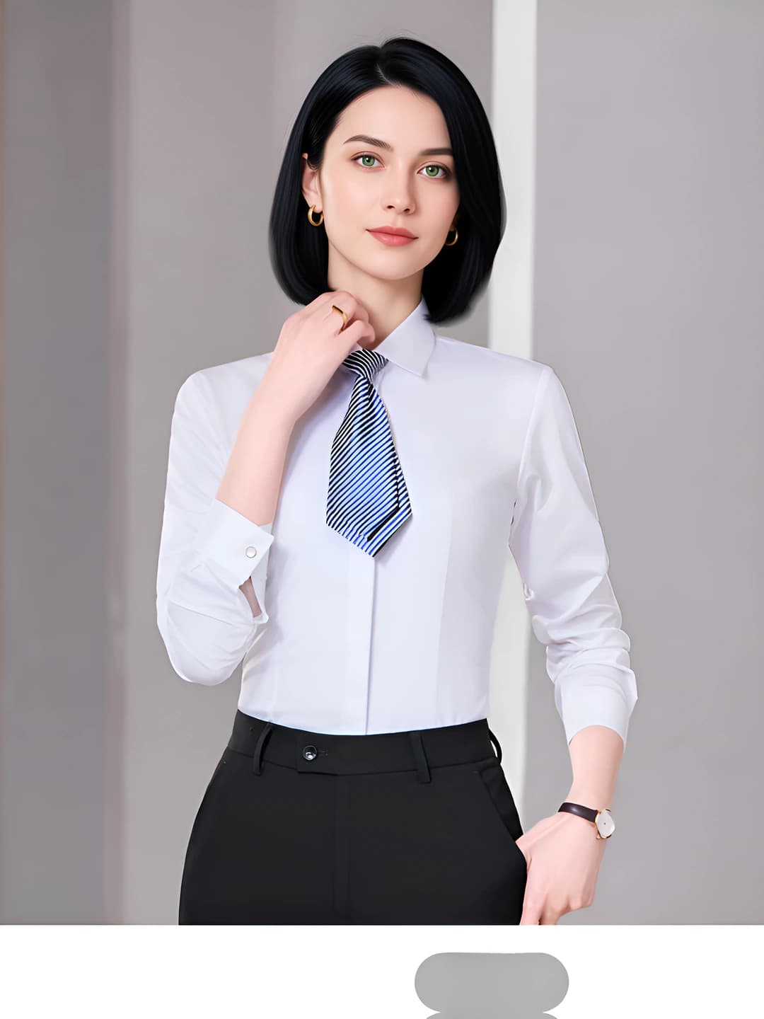 Oq uzun yengli ayol kiyimi