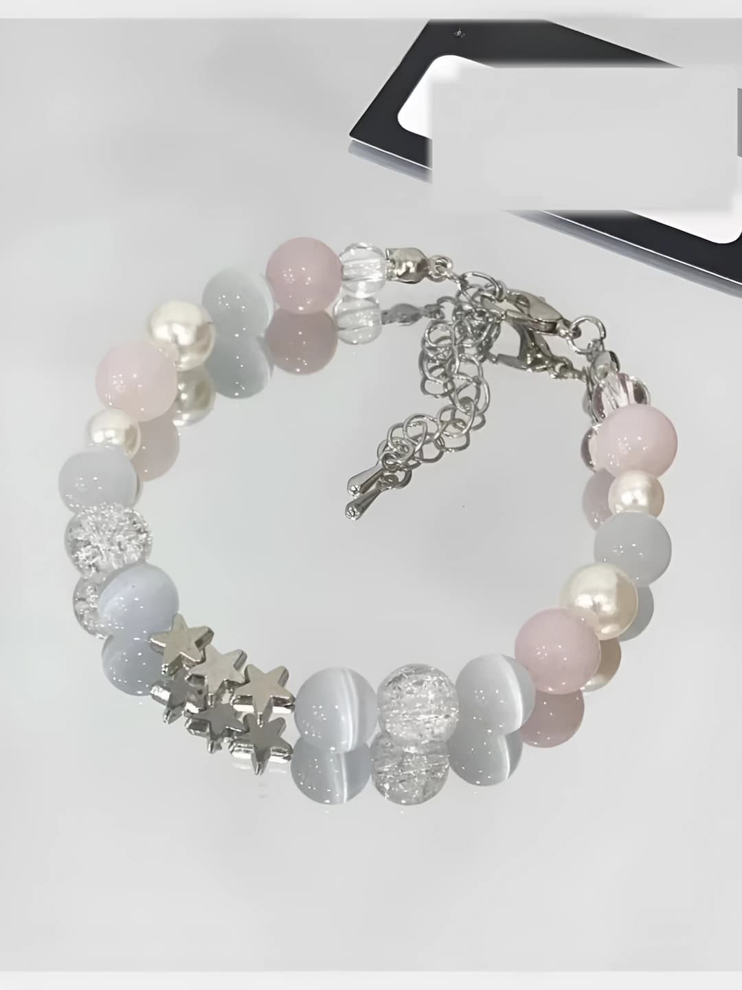 Pink star bracelet