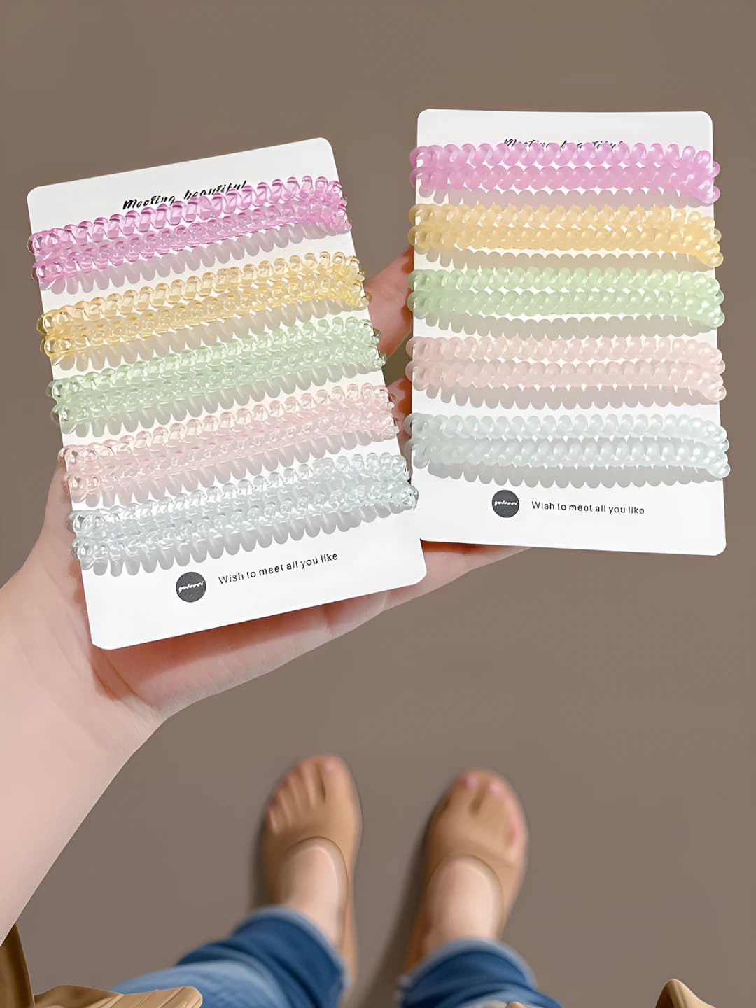 Women's stretch hair ties in Korean style, high elasticity, does not damage hair