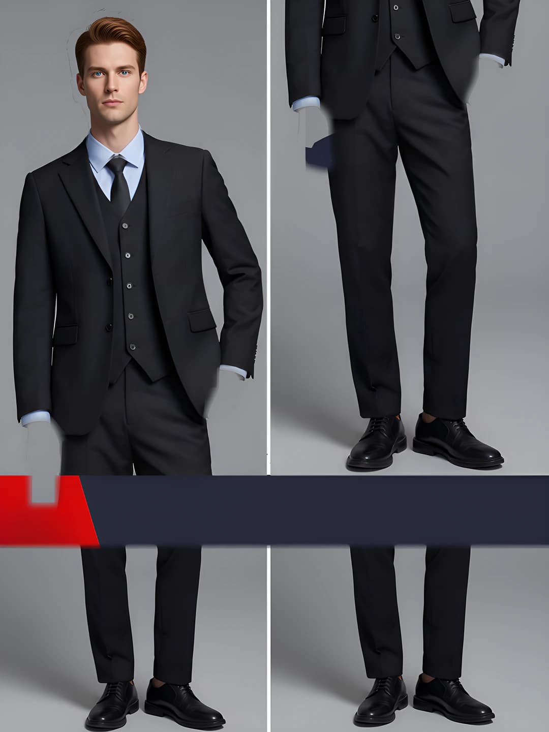 Men - Black [Suit+Trousers]