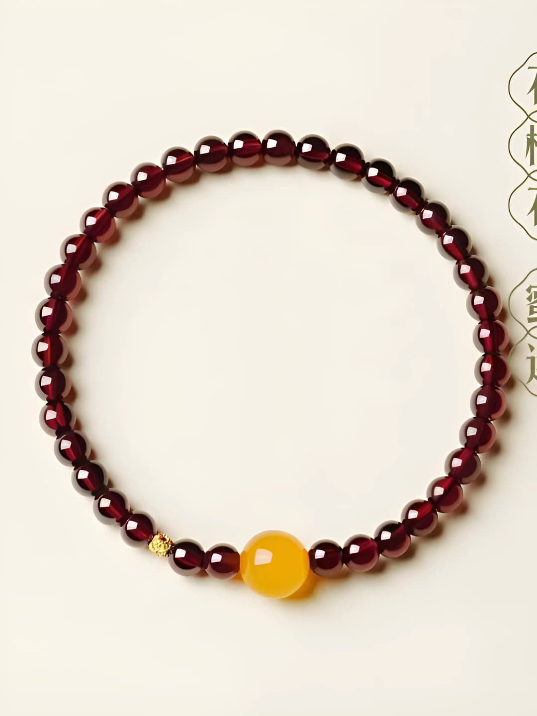 Women's natural garnet bracelet, premium style, gift for friends