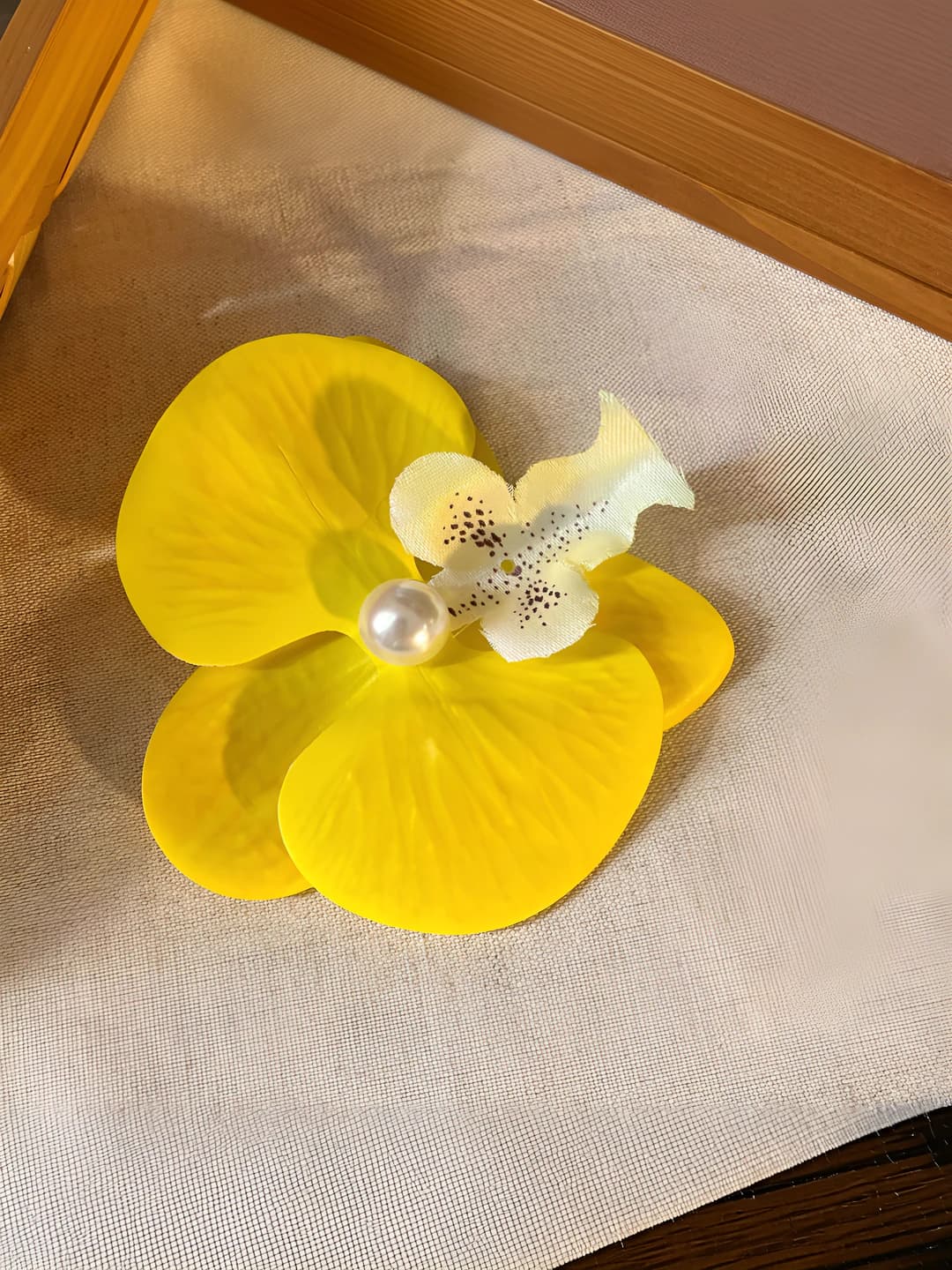 8# Жёлтый фаленопсис зажим (~4cm)