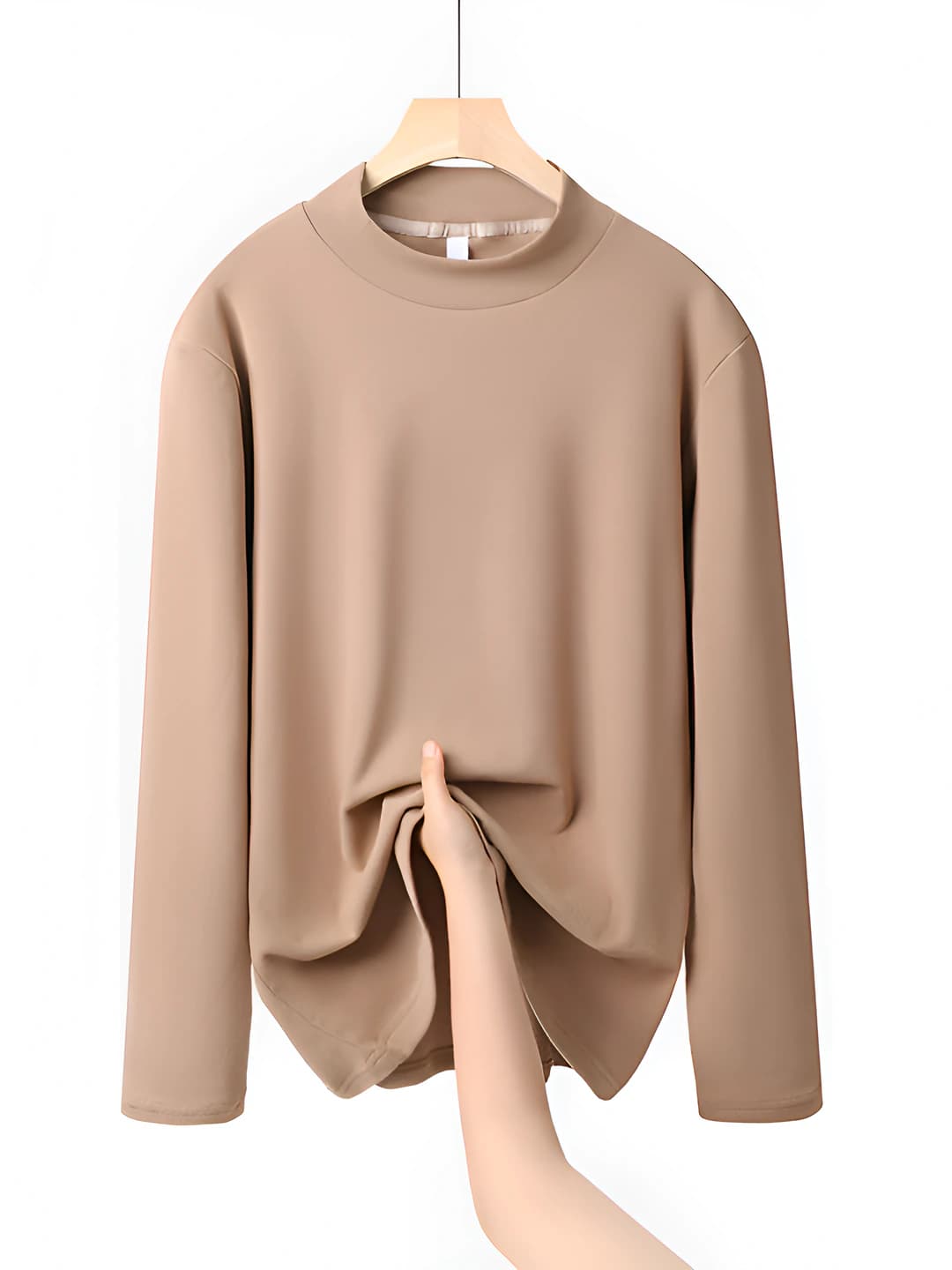 Tan, hooded