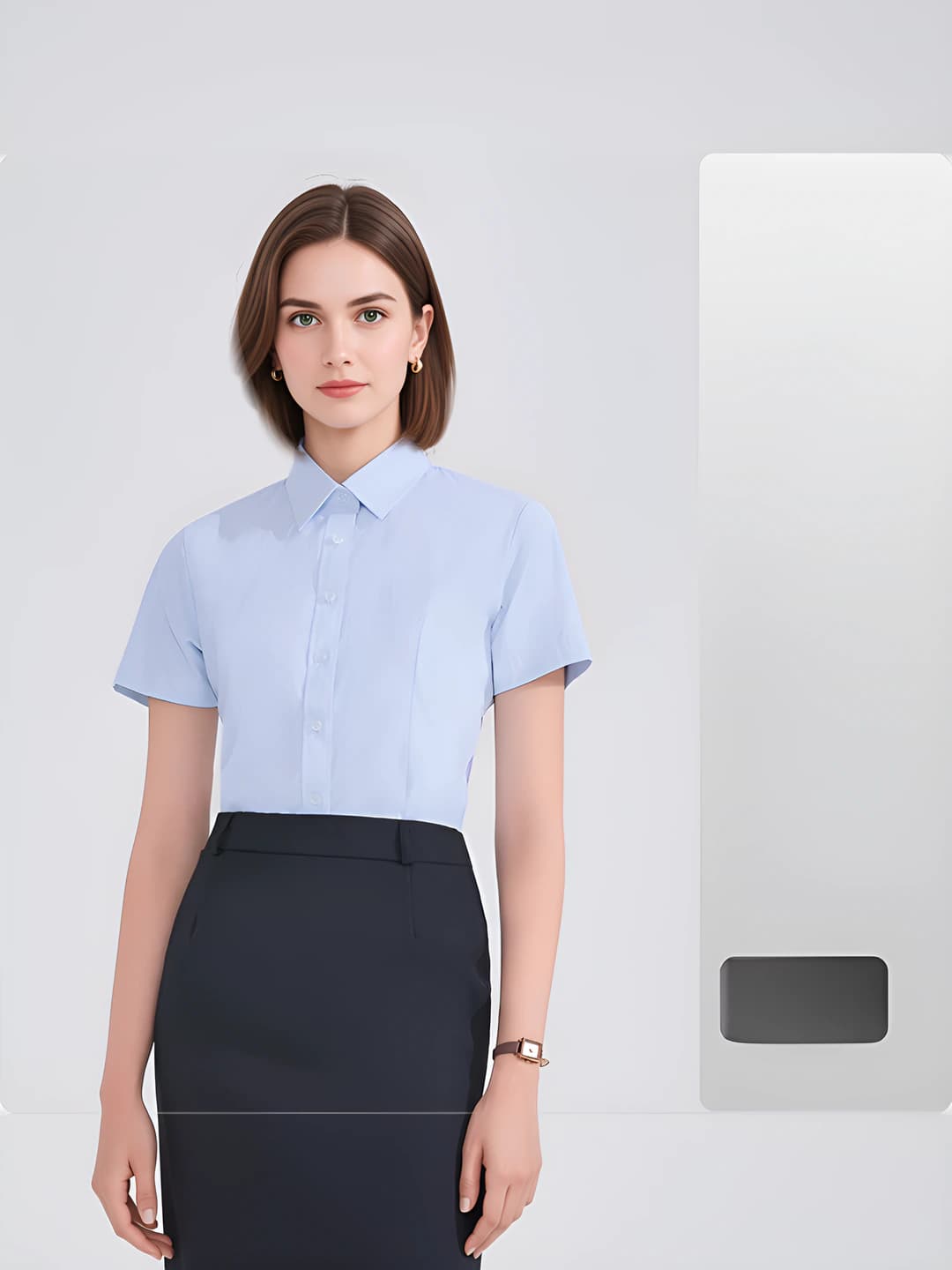 Women's - Light blue shirt