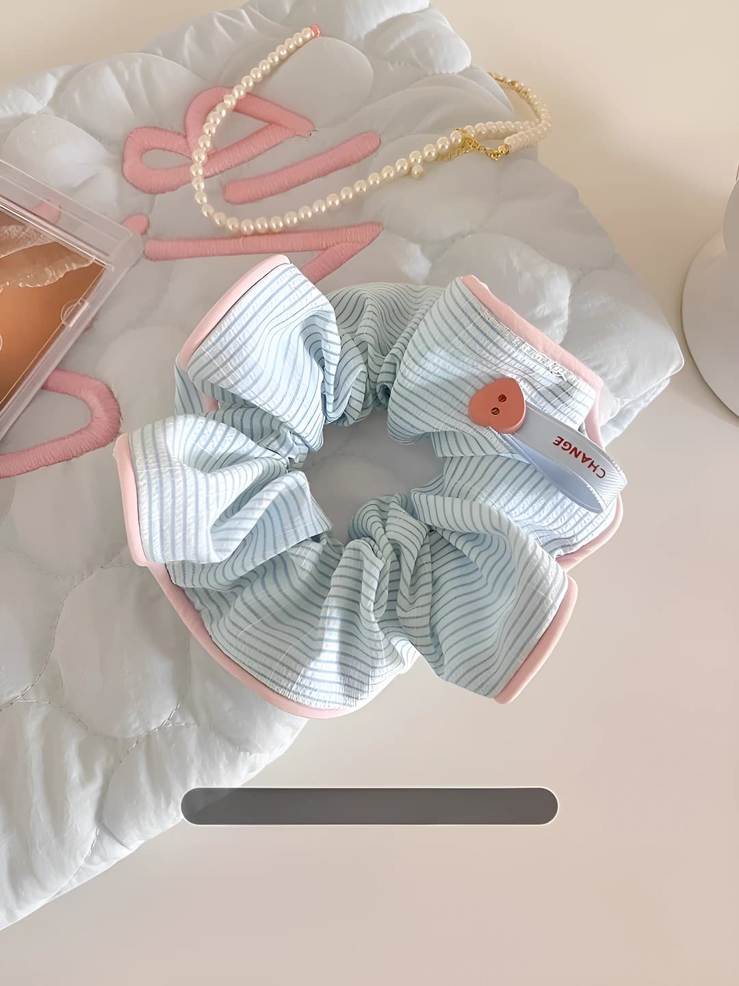 2# Kichik yangi baqqal soch tasmasi ko'k - Matoli - ~12.5 cm