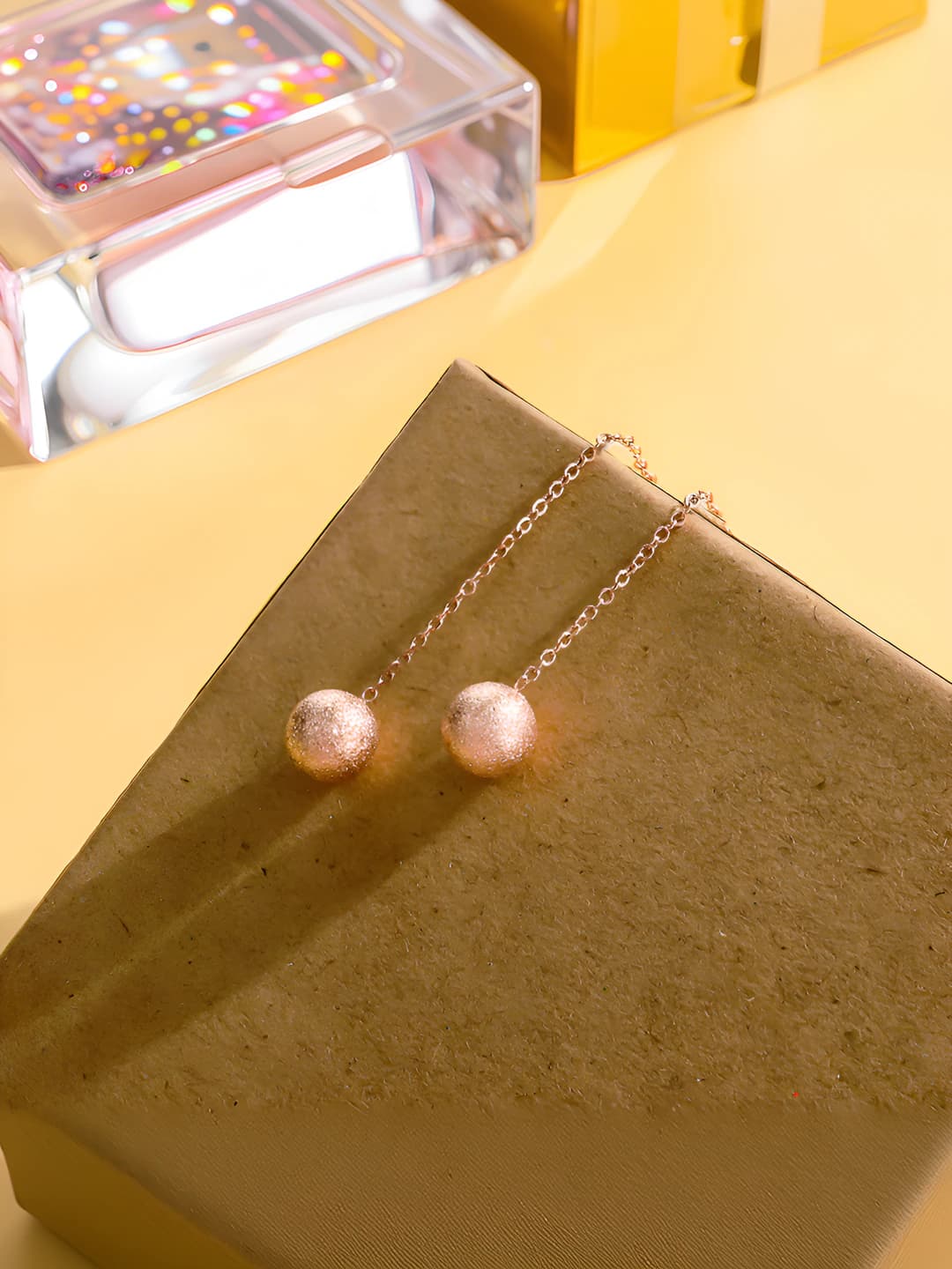 7600 - 5mm matte balls, rose gold