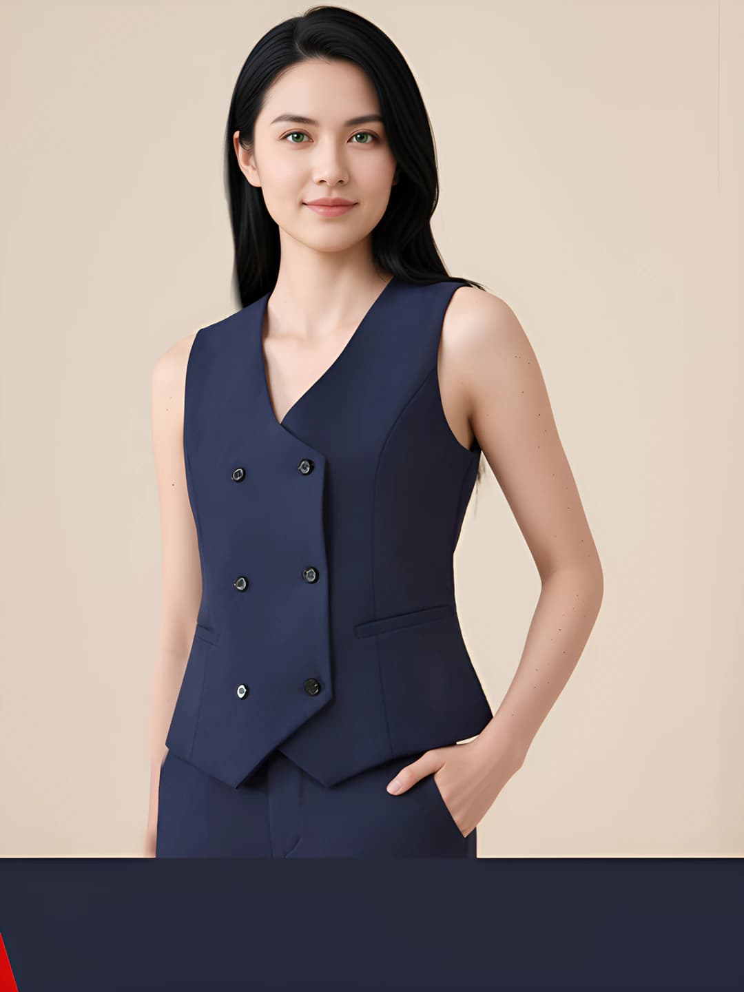 To'q ko'k vest