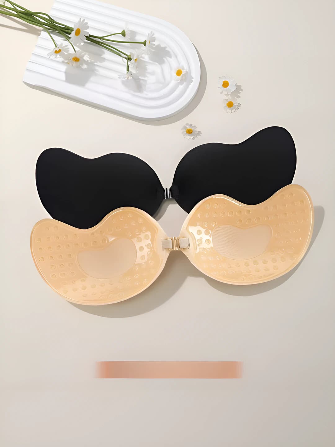 Women's chest tape: ultra-thin, seamless, breathable, summer, solid colour, smooth, mango shape, push-up, for use without underwear, sexy style