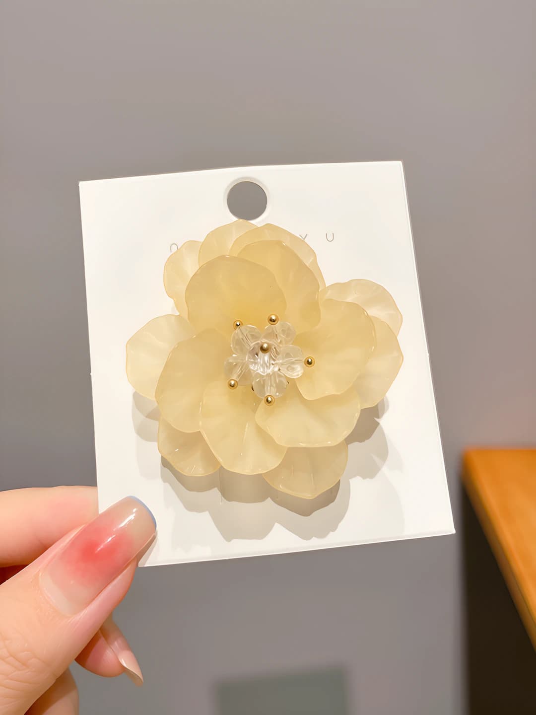5# жёлтый камелия (ок. 5cm)
